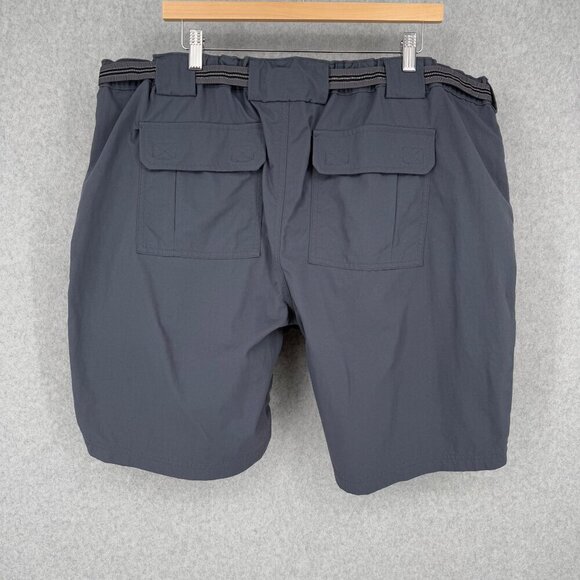 Duluth Mens Dry on the Fly 9" Shorts Size 2XL XXL Gray Blue Nylon Belted Outdoor - Picture 4 of 12